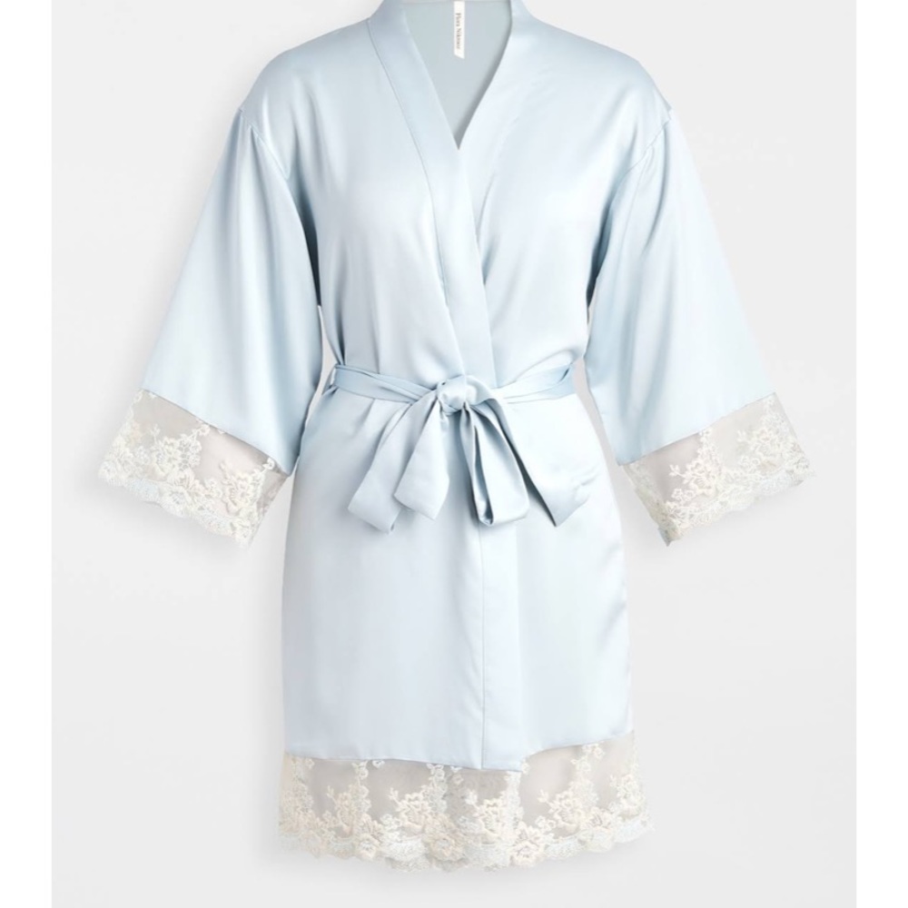 Embroidered kimono robe, perfect for weddings